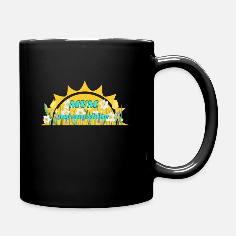 mum love never end - Tasse einfarbig - Schwarz