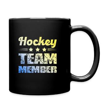 Équipe de hockey - Mug uni - noir - Droite