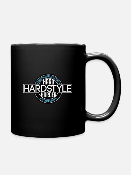 Hard Harder Hardstyle - Tasse einfarbig - Schwarz