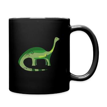 Dino dinosaure - Mug uni - noir - Droite