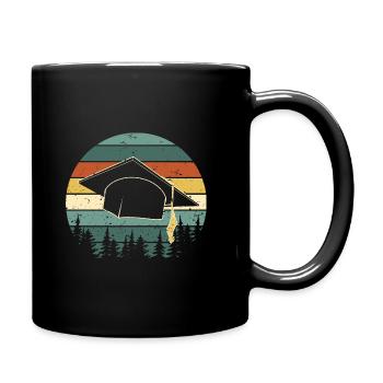 Chapeau de diplôme d'études secondaires - Mug uni - noir - Droite