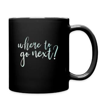 Where To Go Next ? Vacation Explore Travel - Mug uni - noir - Droite