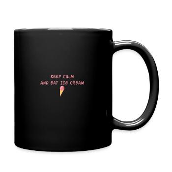 Keep Calm And Eat Ice Cream vintage , Gift For Ice - Mug uni - noir - Droite