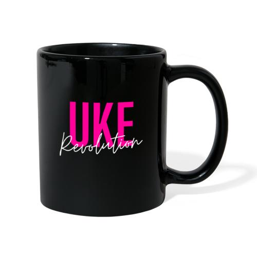 Front & Back Pink Uke Revolution + Get Your Uke On - Full Colour Mug
