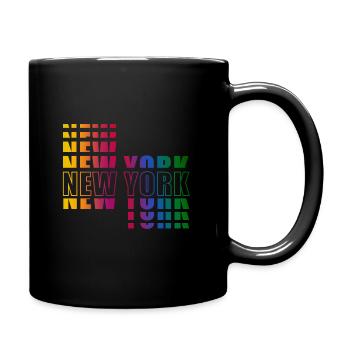 New York - Full Colour Mug - black - Right