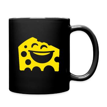 Laughing Cheese – Conception de fromage amusante - Mug uni - noir - Droite