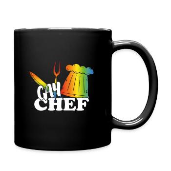 Le chef gay - Mug uni - noir - Droite