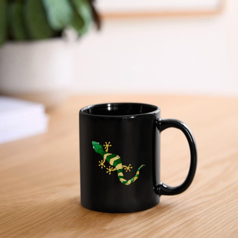 Geometrisch Eidechse Tasse einfarbig