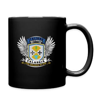 Italiano dalla nascita calabria per grazia di dio - Full Colour Mug - black - Right