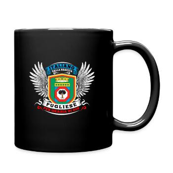 Italiano dalla nascita pugliese per grazia di dio - Full Colour Mug - black - Right
