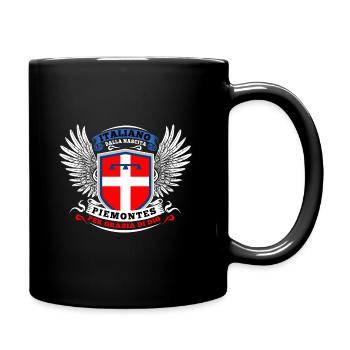 Italiano dalla nascita piemontes per grazia di dio - Full Colour Mug - black - Right