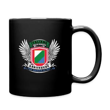 Italiano dalla nascita abruzzese per grazia di dio - Full Colour Mug - black - Right