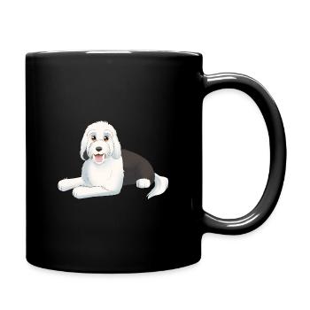 Old English Sheepdog - Bobtail - Mug uni - noir - Droite