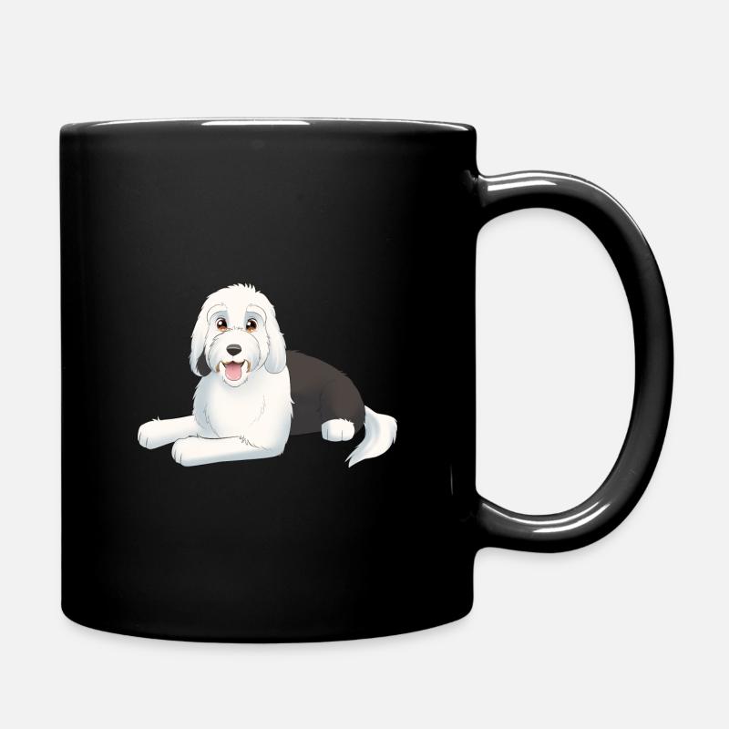Old English Sheepdog - Bobtail - Tasse einfarbig - Schwarz