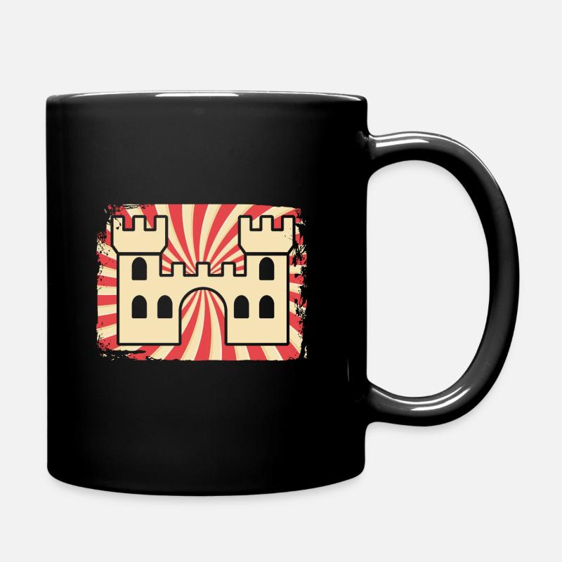 Ritter Burg - Tasse einfarbig - Schwarz