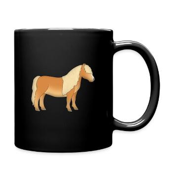 Shetland Pony 1 - Full Colour Mug - black - Right
