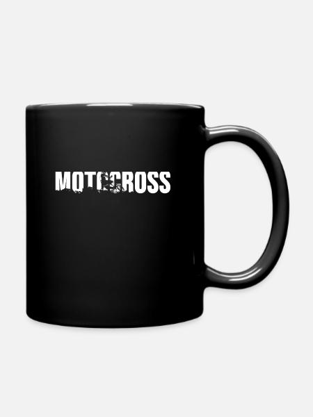 Motocross Motorcycle - Full Colour Mug - black