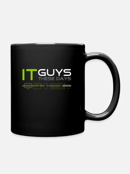 Les informaticiens Neon - Mug uni - noir