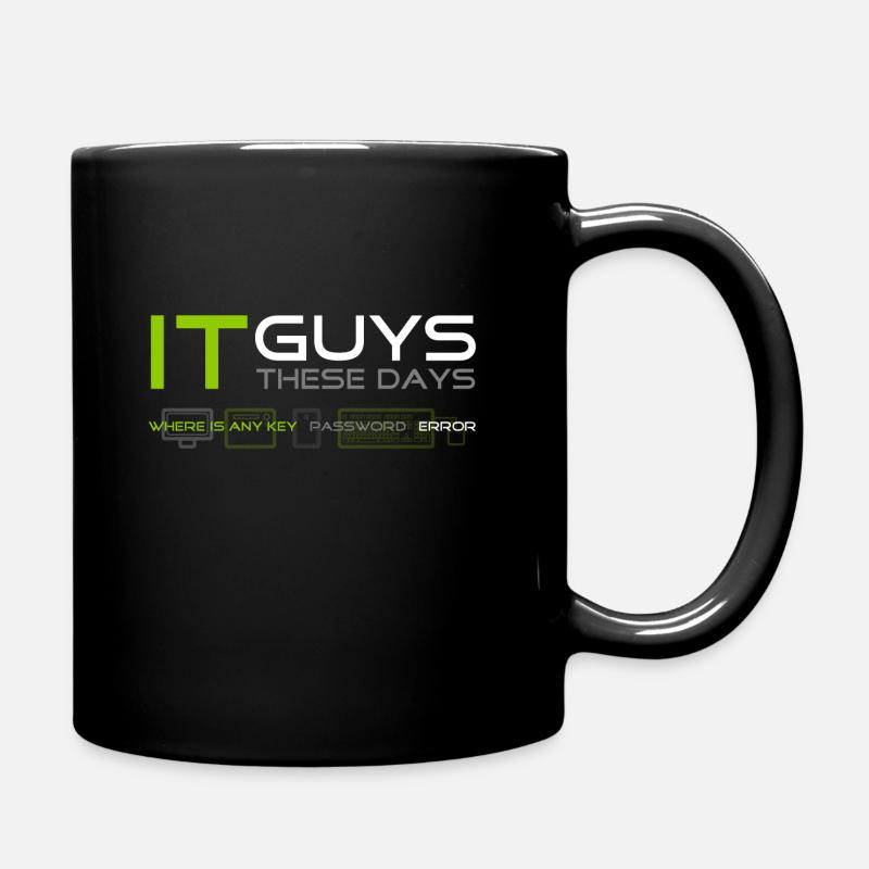 IT-Jungs Neon - Tasse einfarbig - Schwarz