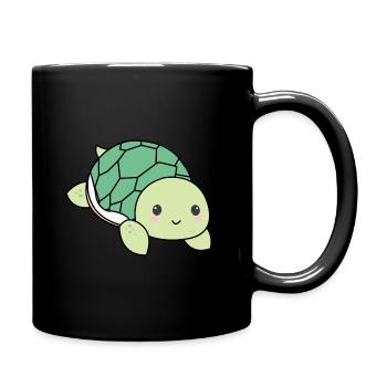 Ogo la tortue - Mug uni - noir - Droite