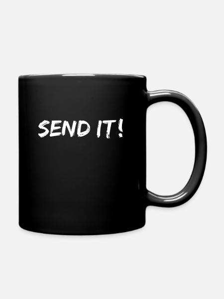 send it - Tasse einfarbig - Schwarz