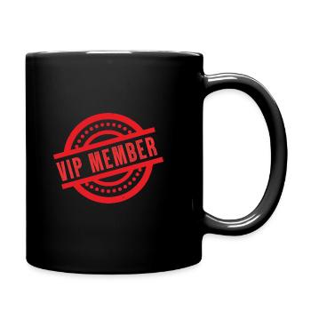 Vip Mitglied - Tasse einfarbig - Schwarz - Rechts