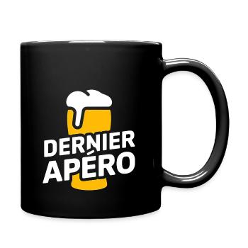 Letzter Apéro – Junggesellenabschied - Tasse einfarbig - Schwarz - Rechts