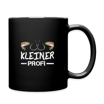 Kinder Angeln - Tasse einfarbig - Schwarz - Rechts