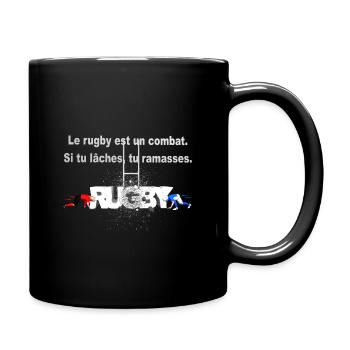 RUGBY COMBAT - Mug uni - noir - Droite