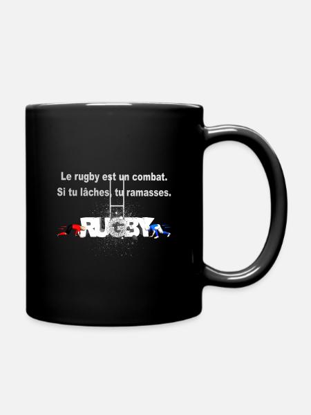 RUGBY COMBAT - Mug uni - noir