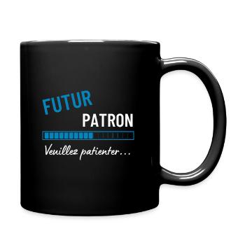 Futur patron veuillez patienter ! cadeau - Mug uni - noir - Droite