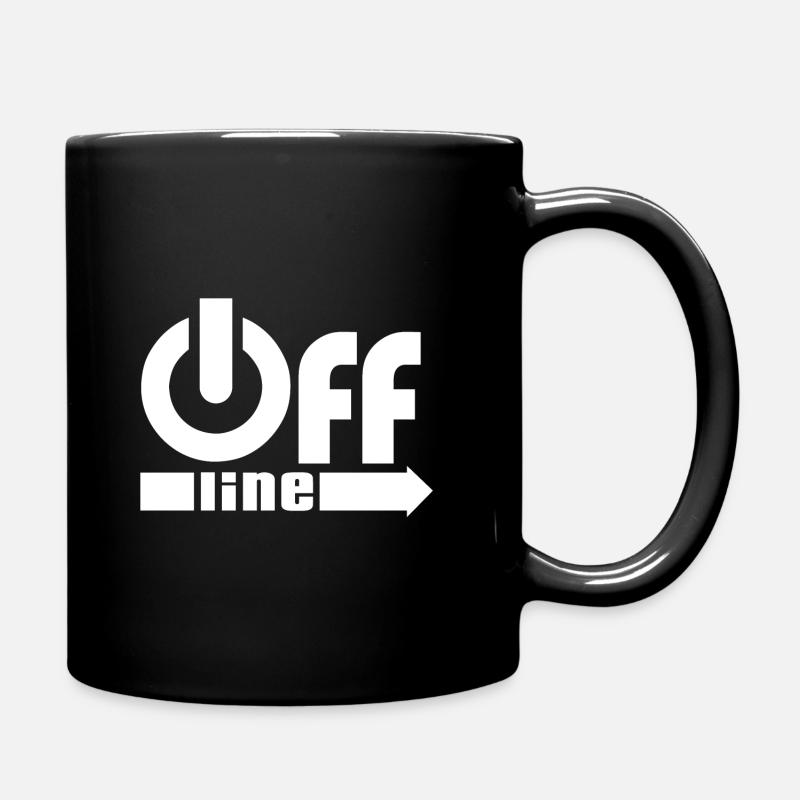 OFFline - Tasse einfarbig - Schwarz