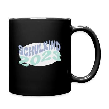 Schulkind 2023 - Tasse einfarbig - Schwarz - Rechts