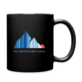 Global warming stripes - Full Colour Mug - black - Right