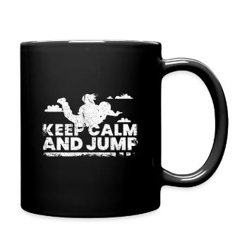 Skydiving Skydiving Sky Diving - Full Colour Mug - black - Right