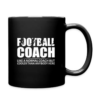 American Football Coach Sport Saying Coach - Full Colour Mug - black - Right