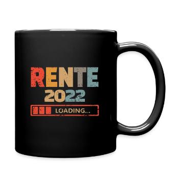 Rente 2022 loading - Tasse einfarbig - Schwarz - Rechts