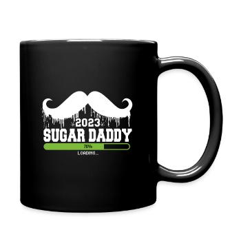 Sugar daddy 2023 loading Geschenk Geschenkidee - Tasse einfarbig - Schwarz - Rechts