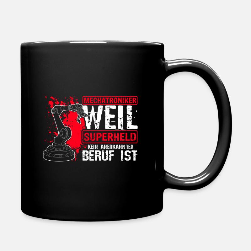 Superheld Kfz Meister Job Mechatroniker anerkannte - Tasse einfarbig - Schwarz
