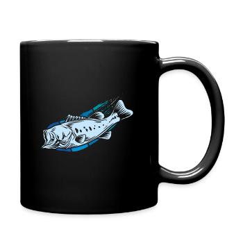 Pêche poisson - Mug uni - noir - Droite