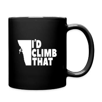 Climbing Escalade de montagne de la paroi rocheuse cadeau - Mug uni - noir - Droite