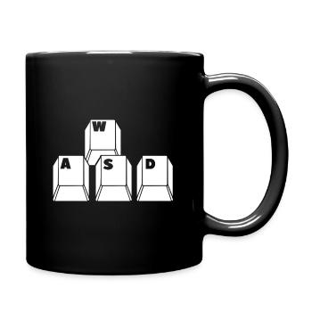 Jouer au clavier - Mug uni - noir - Droite