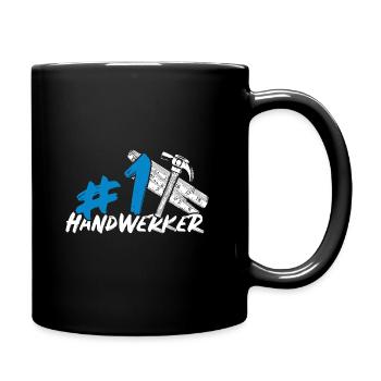Handwerker - Tasse einfarbig - Schwarz - Rechts