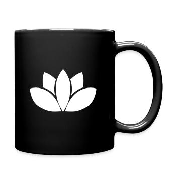 Lotus flower - Full Colour Mug - black - Right