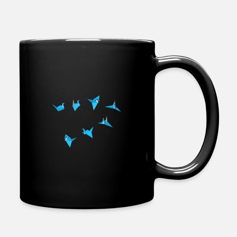 Origami Bird - Tasse einfarbig - Schwarz