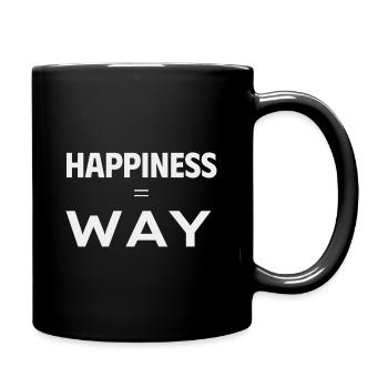 Happiness WAY - Full Colour Mug - black - Right