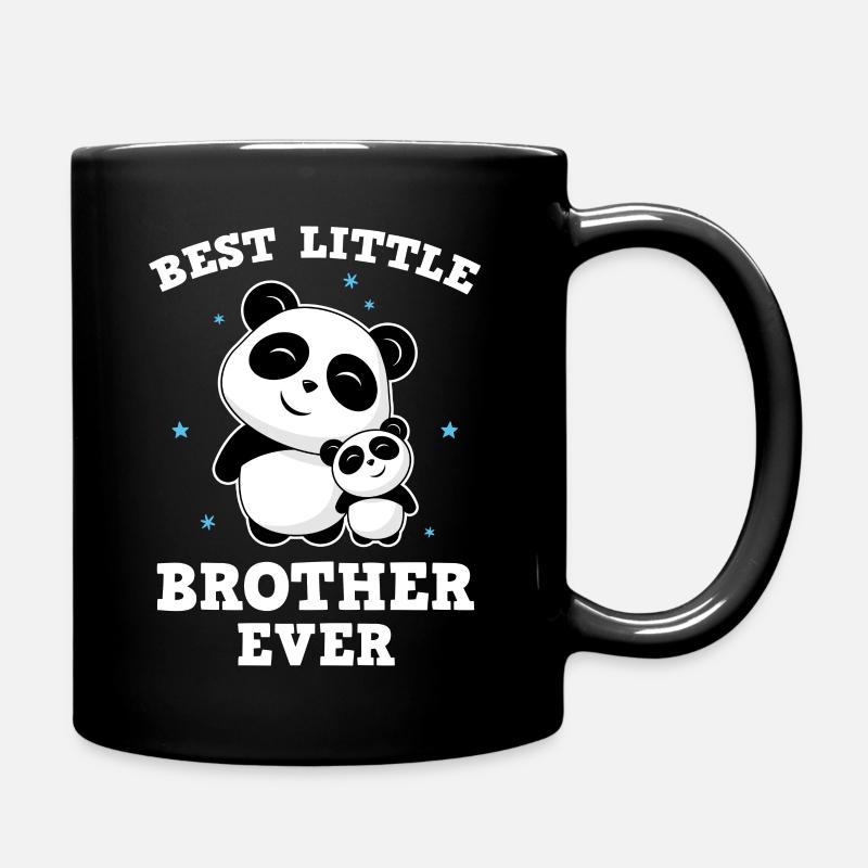 Meilleur petit frère de tous les temps - Petit frère Panda - Mug uni - noir