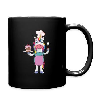 Cadeau de cuisine licorne - Mug uni - noir - Droite