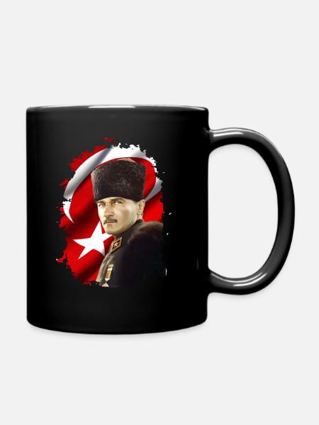 Mustafa Kemal Atatürk - Mug uni - noir