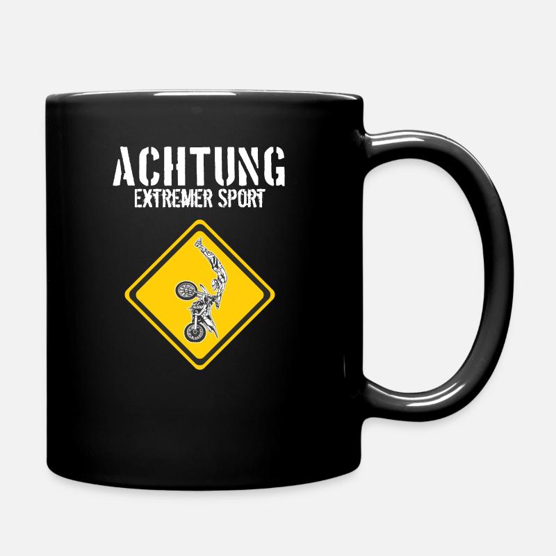 Motocross Extremsport - Tasse einfarbig - Schwarz